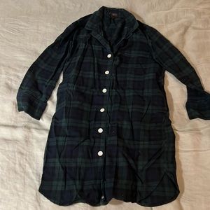 Jcrew oversized flannel sleep shirt